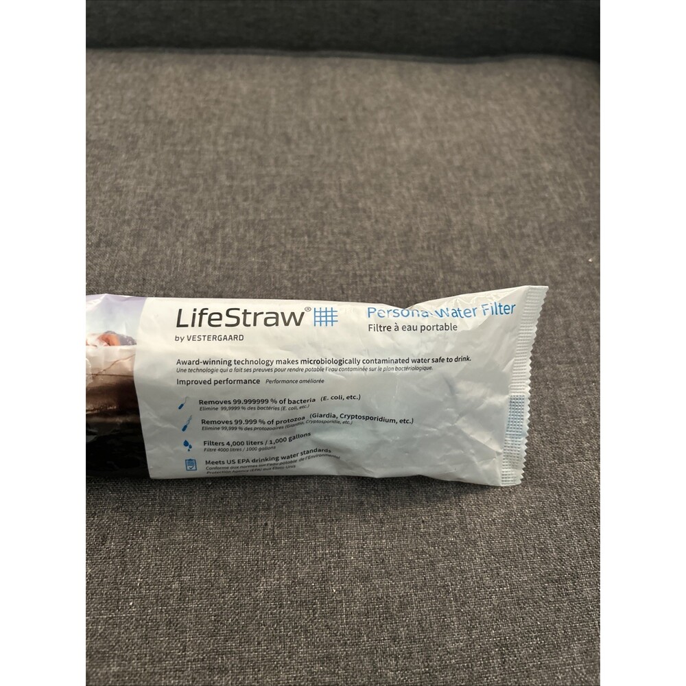 LifeStraw Personal Water Filter for Hiking Camping Travel Emergency Vestergaard